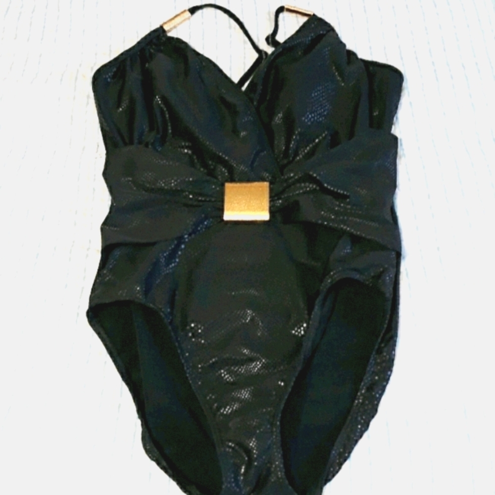 CLEARANCE:  One piece bathing suit Black size 10